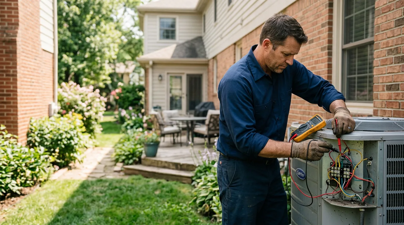 HVAC technician working near Hollywood, FL